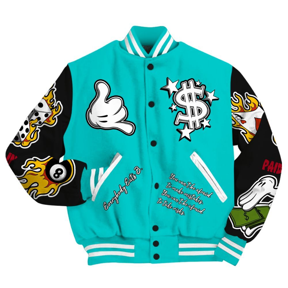 Varsity Jacket To Match Air Griffey Max 1 Freshwater - Everybody Paid In Full Graphic All Over Print