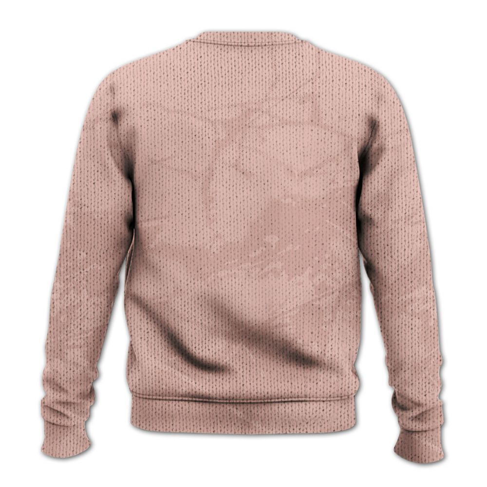 Knitted Sweater To Match Dunk Low Pink Velvet - F Around Find Out Graphic Profound