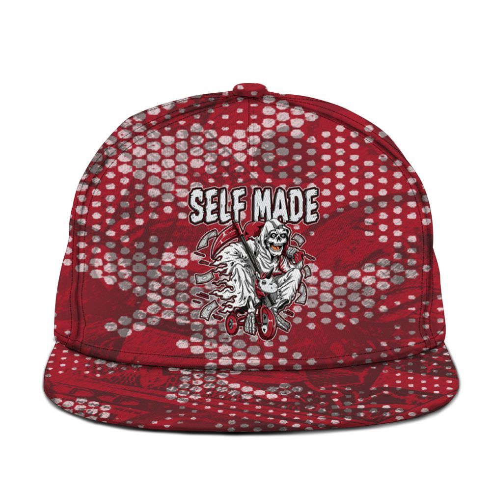Snapback To Match Black Toe 14s - Self Make Skeleton Banknotes Art Graphic