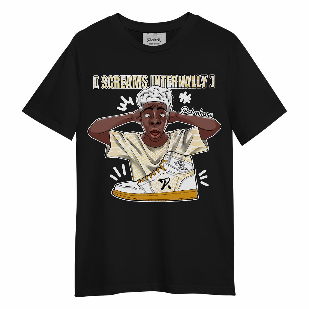 Shirt To Match Low Yellow Python 11s - Scream Internally Unisex Shirt