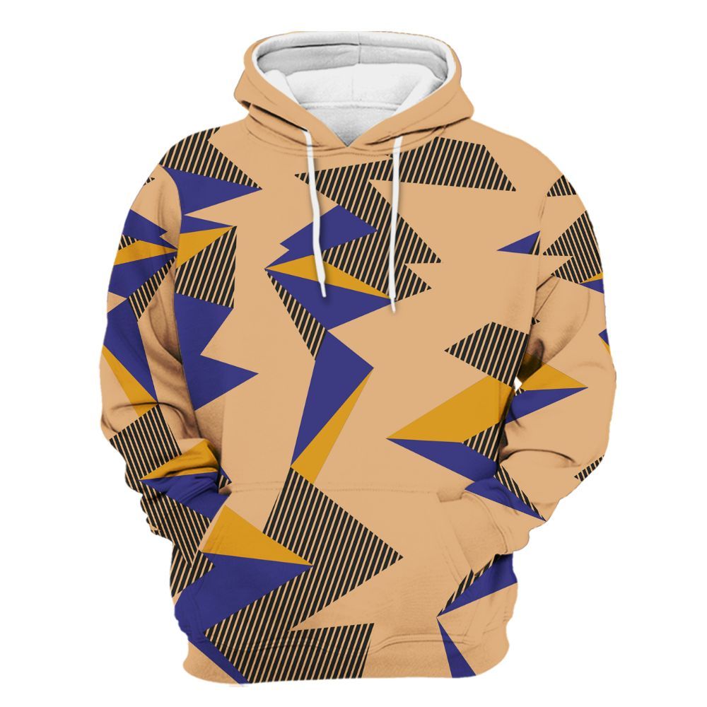 Hoodie To Match SE Afrobeats 7s - Geometric Camouflage Pattern All Over Print
