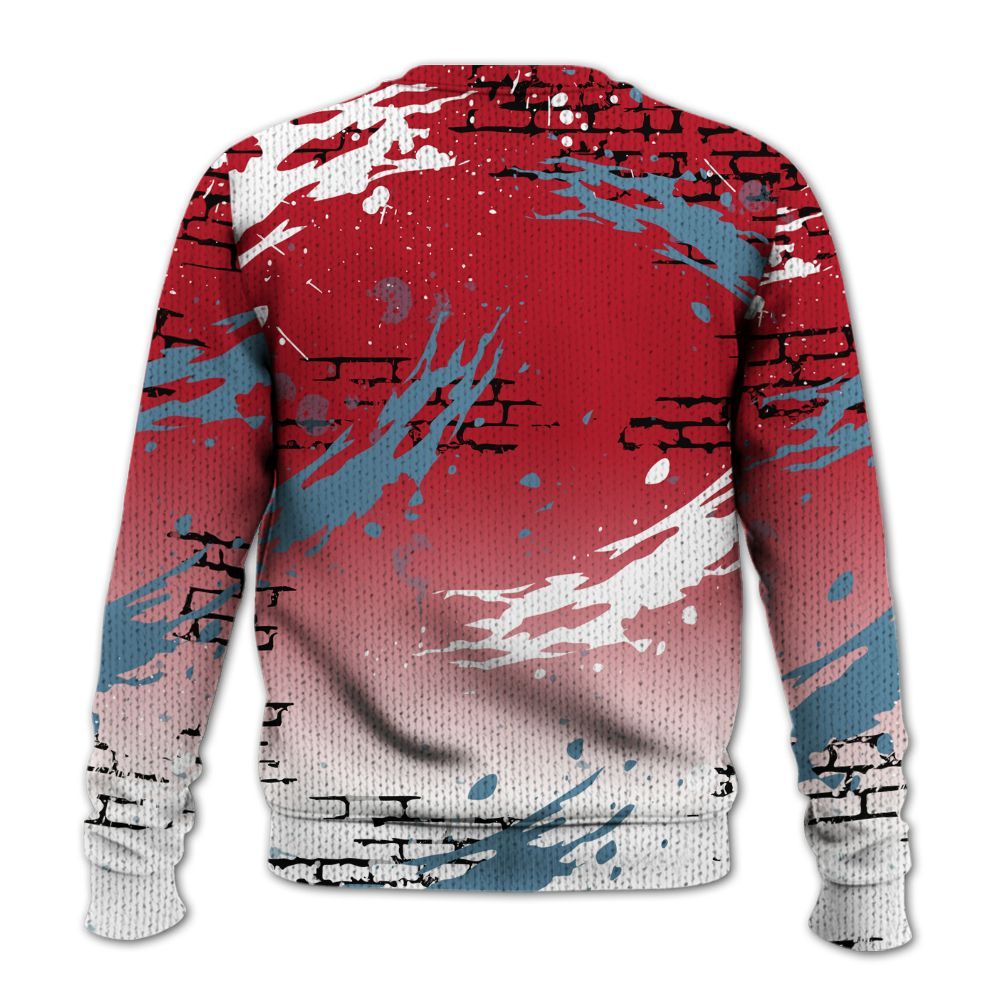 Knitted Sweater To Match Retro Raging Bull 5s - Values Of Loyalty Drip