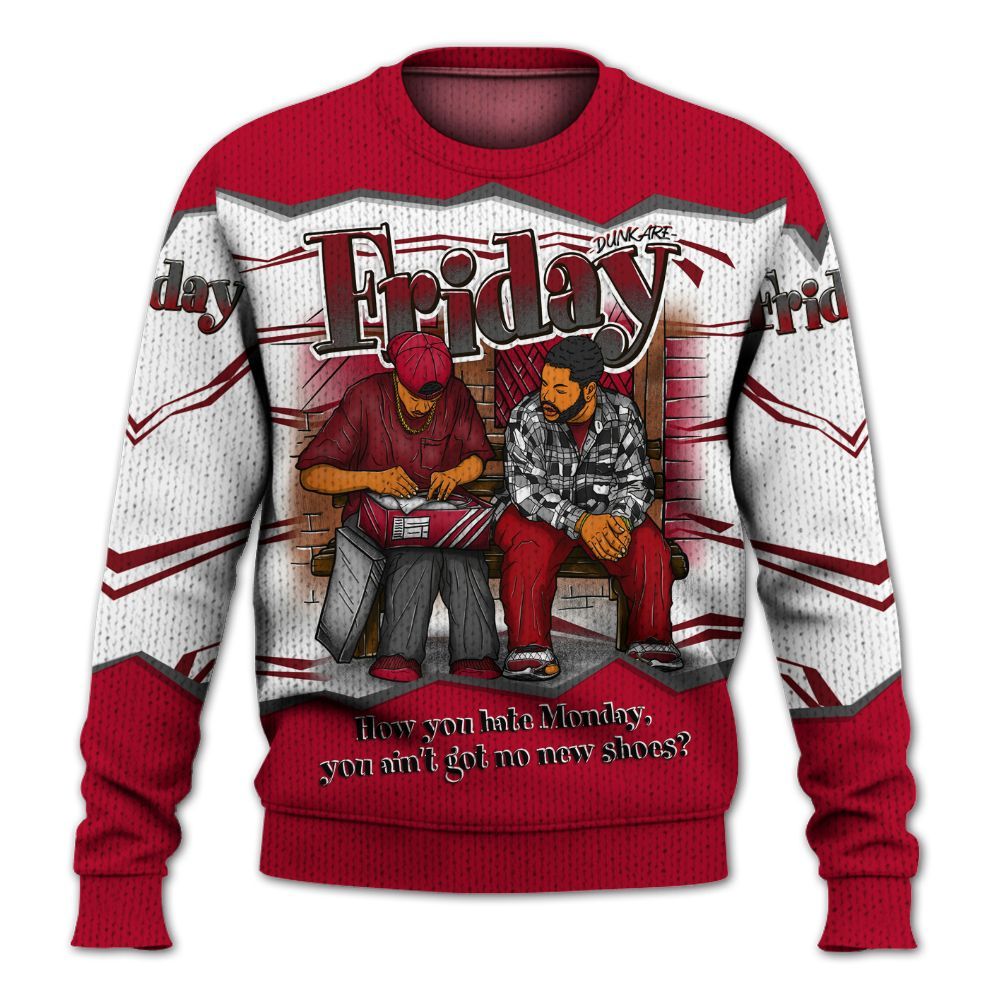 Sweater To Match Air Foamposite Pro Gym Red - Friday Movie 90s TV Graphic