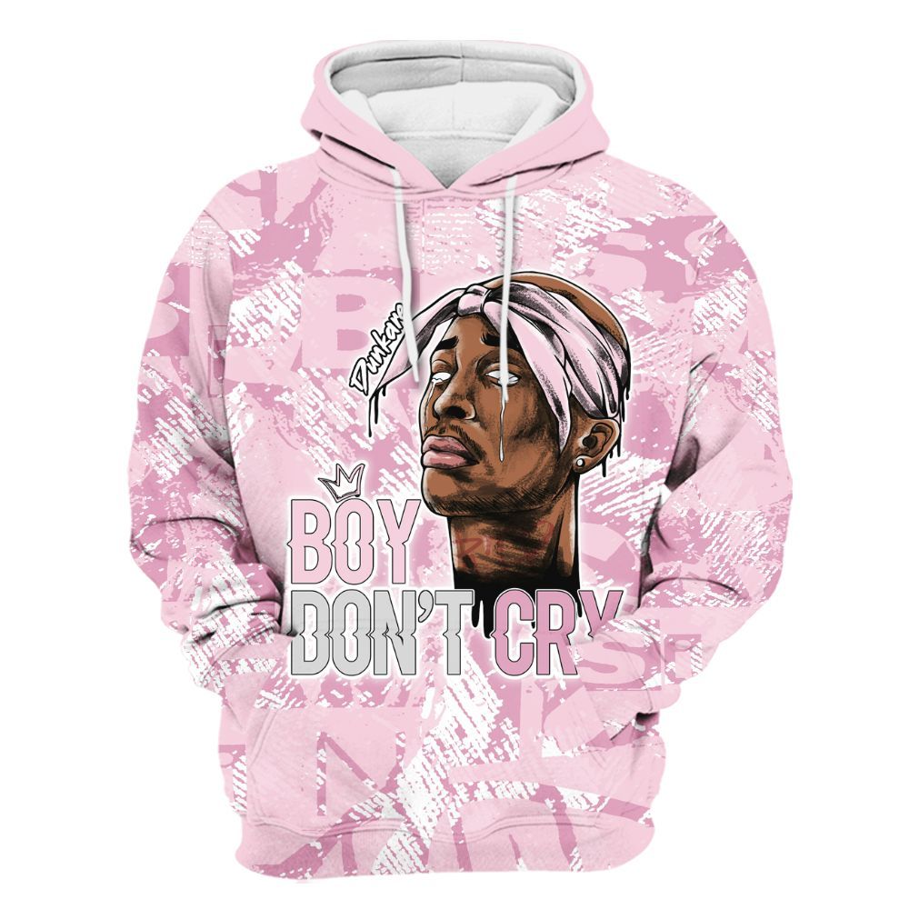 Hoodie To Match Orchid 4s - Boiz Ain't Cry Unique Abstract All Over Print