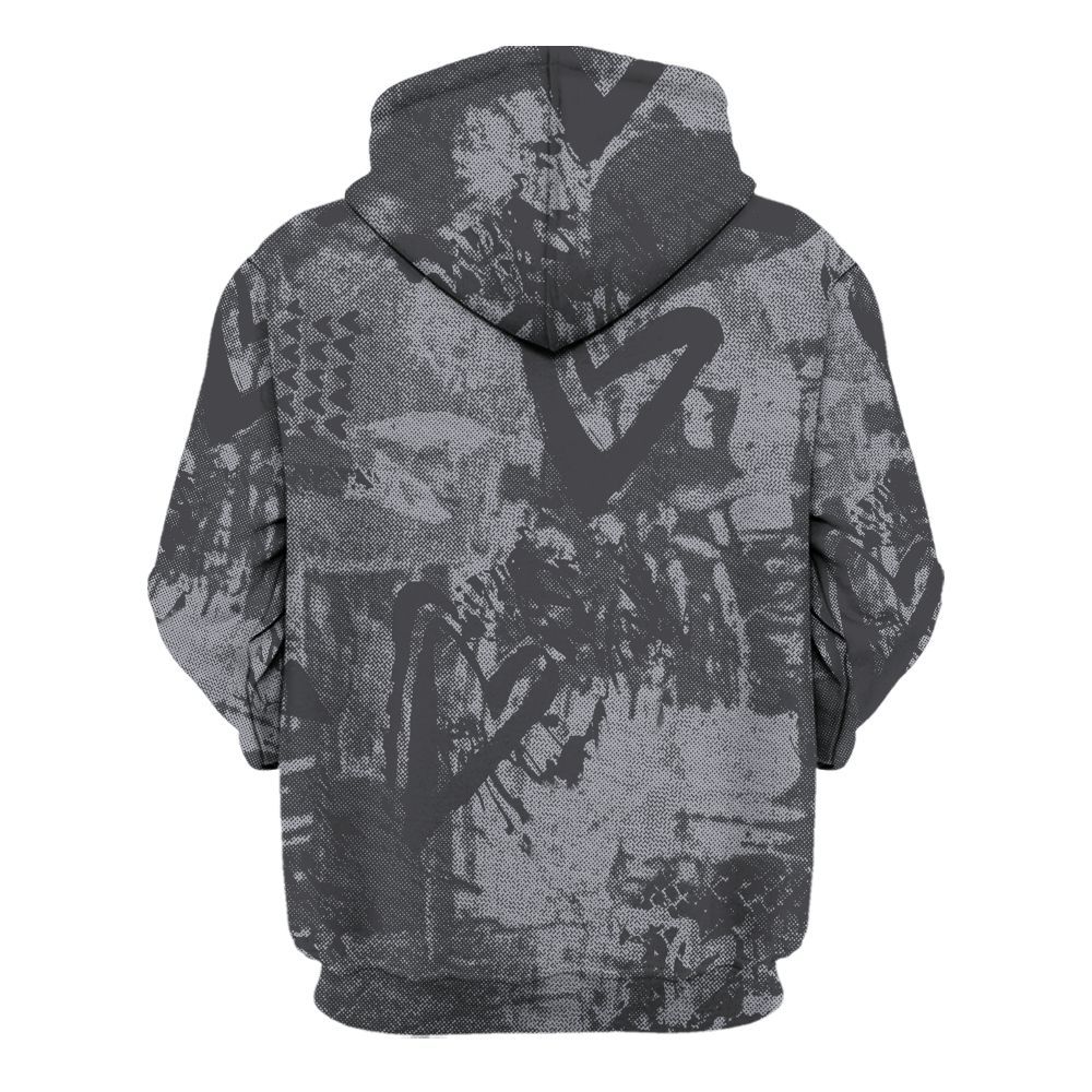 Hoodie To Match Fear 4s - Sneakerz Girlz Heart Grunge All Over Print