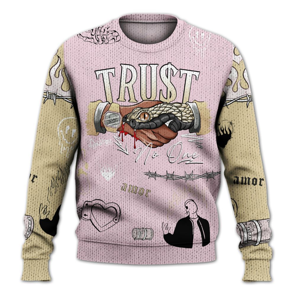 Sweater To Match Denim Iced Carmine 4s - Snake Trust No One Graphic
