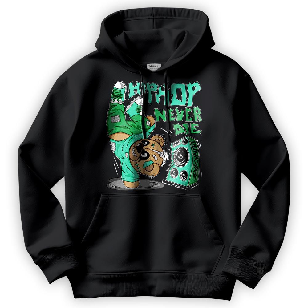 Sweatshirt To Match Black Green Glow 3s Hoodie - Hiphop Bear Hoodie Unisex
