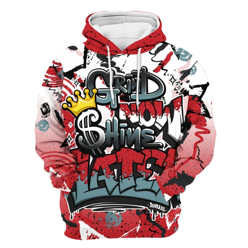 Hoodie To Match Retro Halloween 5s - Grind Shine Later Drip All Over Print