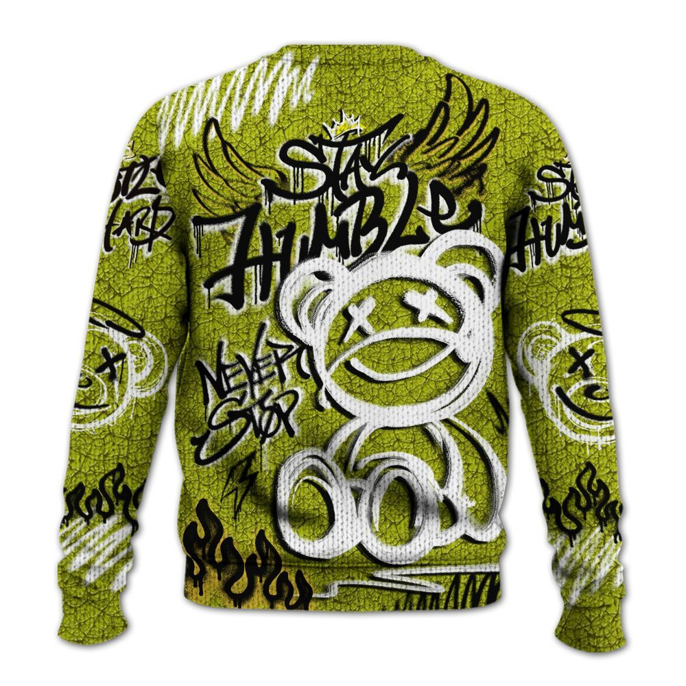 Knitted Sweater To Match Dunk Low QS Halloween Skull - Humble Drip Streetwear Graffity