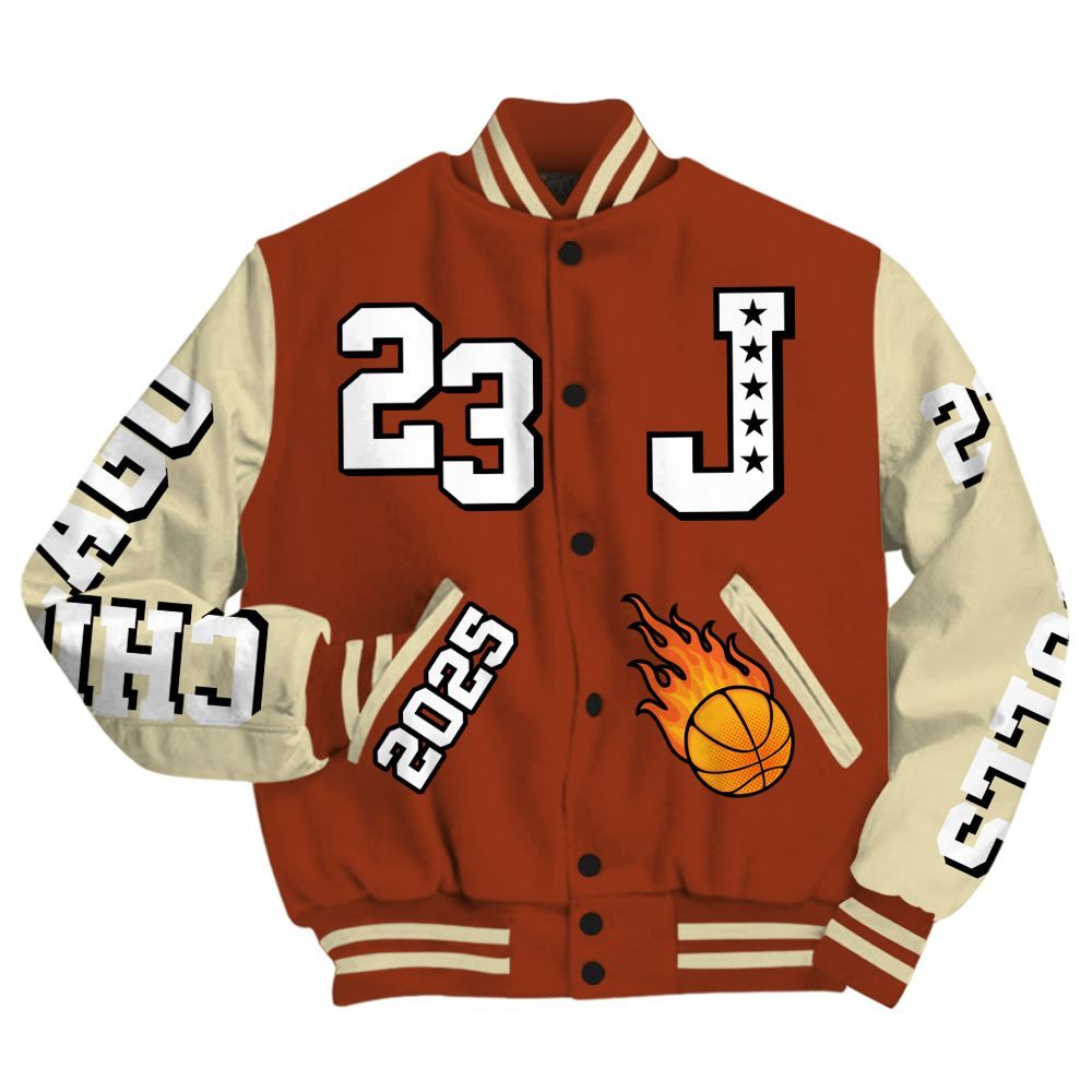 Varsity Jacket To Match Retro Eastside Golf 12s - Chicago 23 Basketball All Over Print