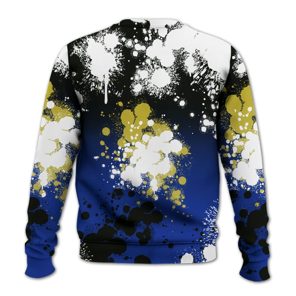 Sweatshirt To Match Laney 14s - God Blessed Ink Drip All Over Print