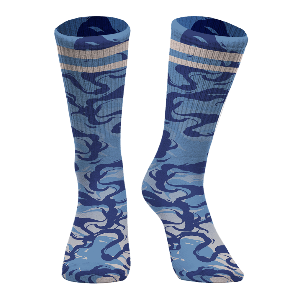 Sock To Match High OG First In Flight 1s - Color Smoke Graphic Unisex