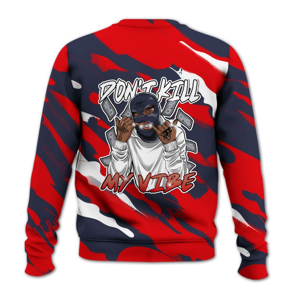 Sweatshirt To Match Low OG Howard Bison 1s - Vibe.Unique Colored All Over Print