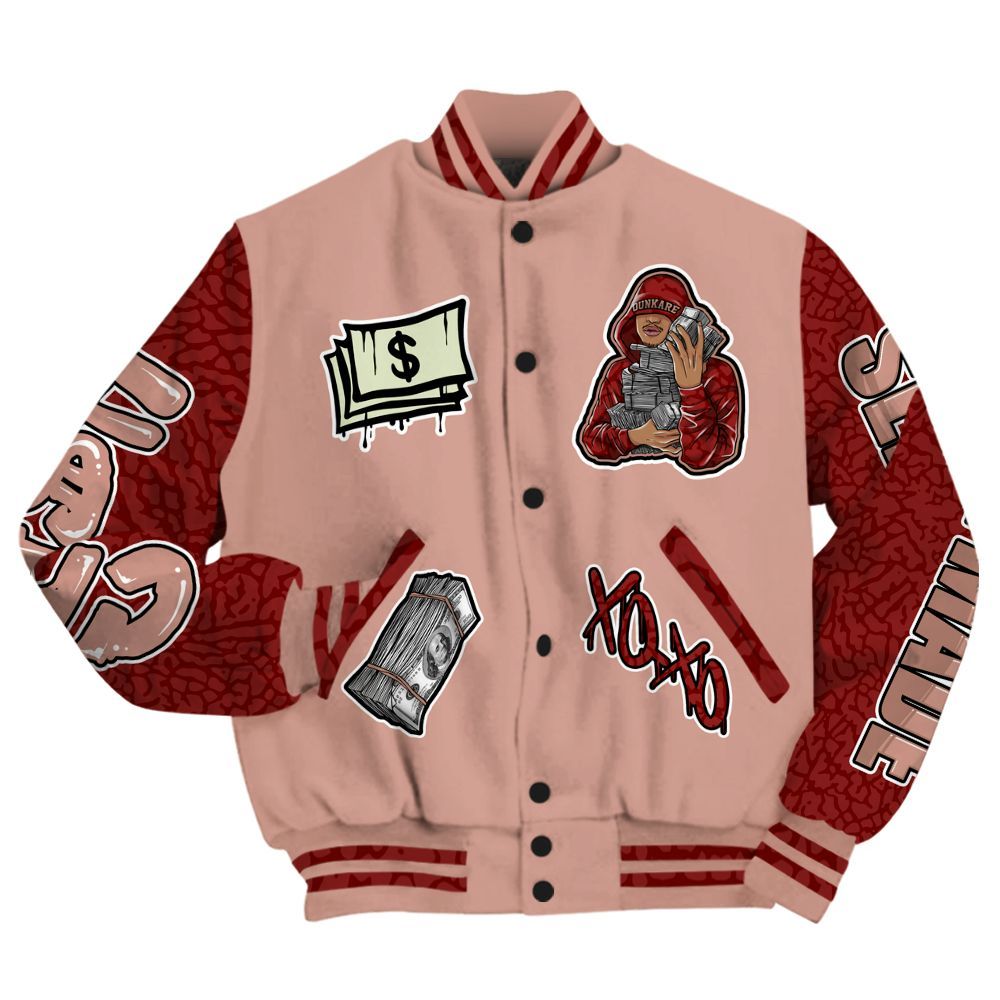 Varsity Jacket To Match Valentines Day 3s - Selfmade Unique All Over Print