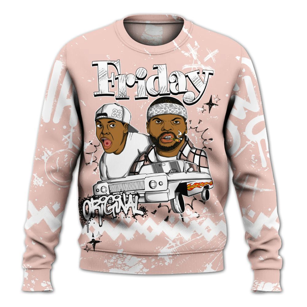 Sweatshirt To Match Low Legend Pink 11s - Friday Sneaker Crayon All Over Print