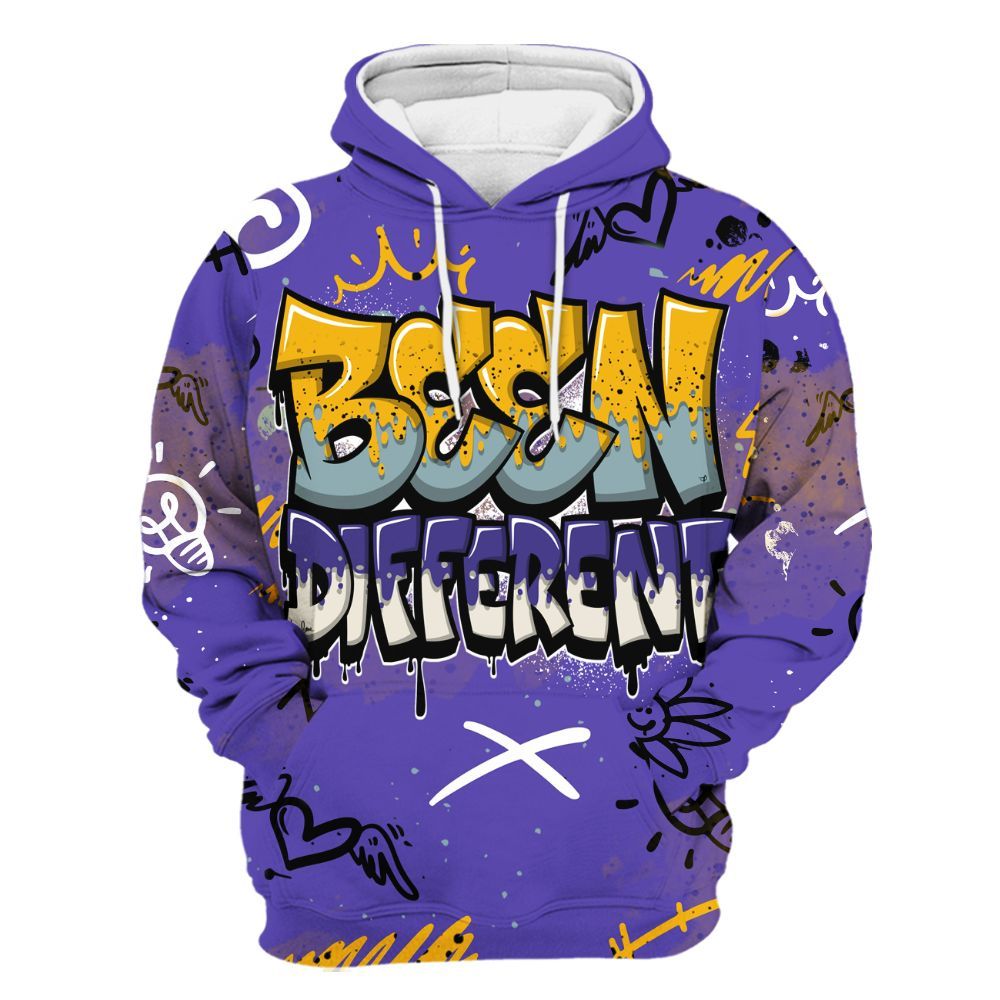 Hoodie To Match Imperial Purple 4s - Drip Been Di2ferent All Over Print