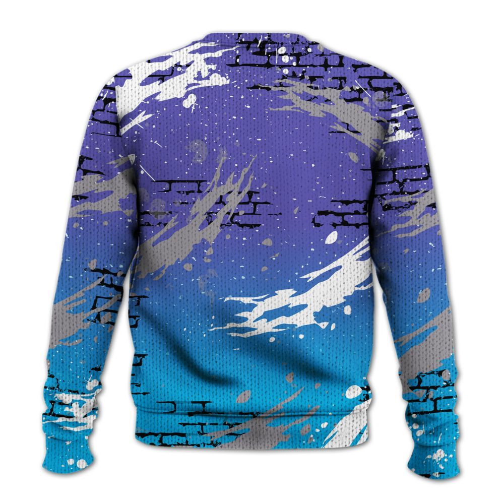 Sweater To Match Retro Aqua 8s - Values Of Loyalty Drip Graphic