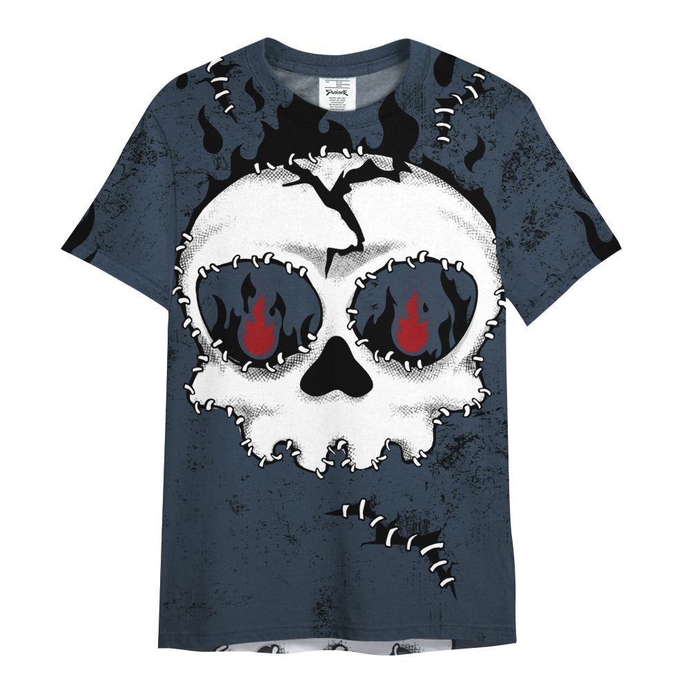 Shirt To Match Retro Olympic 6s - Cracked Skull Stitches All Over Print