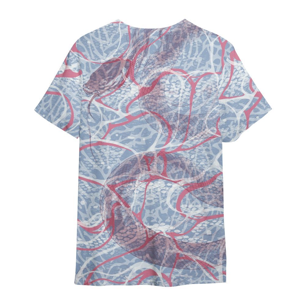 Shirt To Match Denim Pink Glow 3s - Girl Move In Silence All Over Print