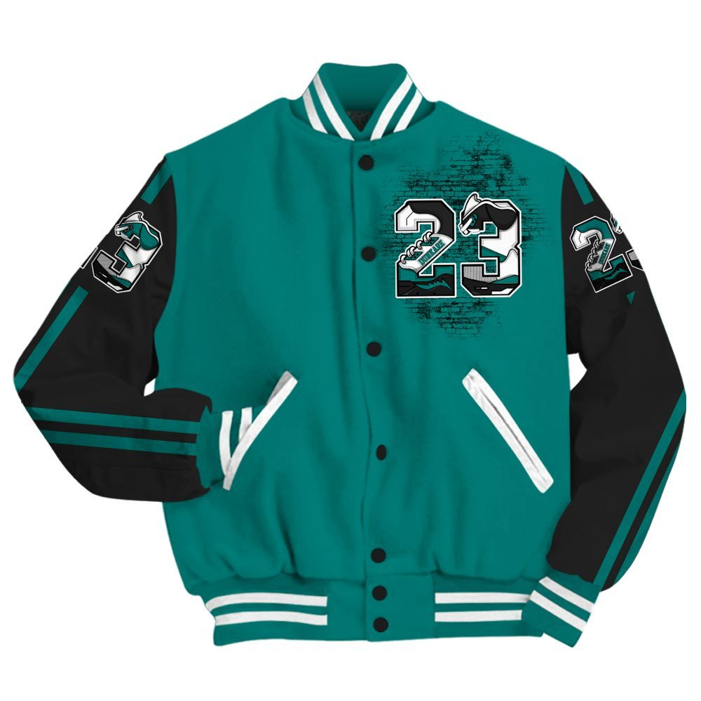 Varsity Jacket To Match Griffey Max 1 Freshwater - Custom Name Number 23 5s All Over Print