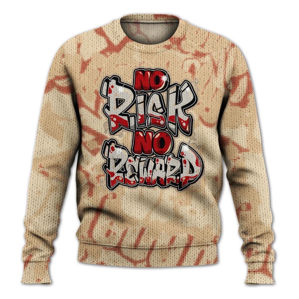 Knitted Sweater To Match Dunk Low Strawberry Waffle - No Risks No Reward Street