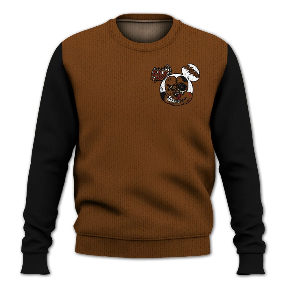 Knitted Sweater To Match Archaeo Brown 5s, Custom Name Got Em Drip