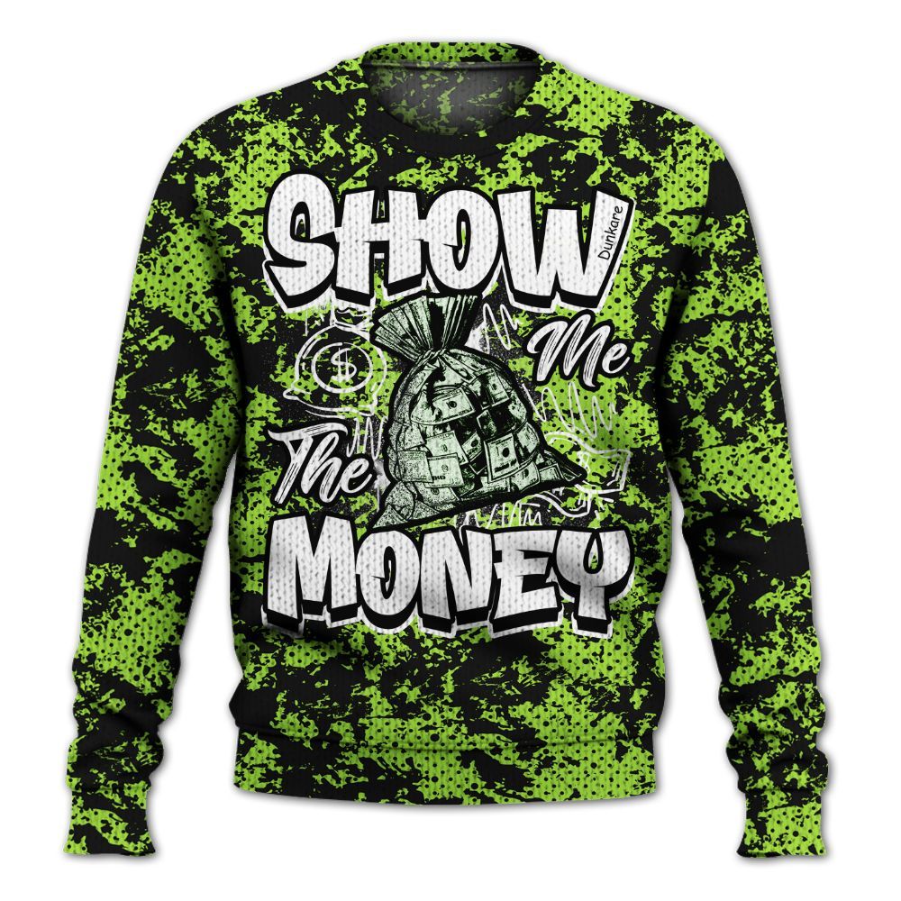 Knitted Sweater To Match Kobe 6 SE Grinch - Show Me The Money Retro