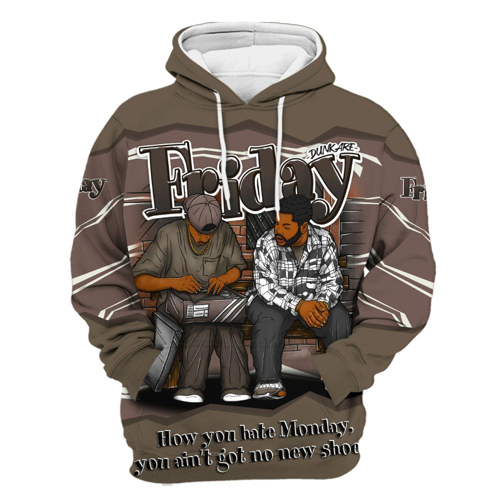 Hoodie To Match AMM Dark Mocha 4s - Friday Movie 90s TV All Over Print