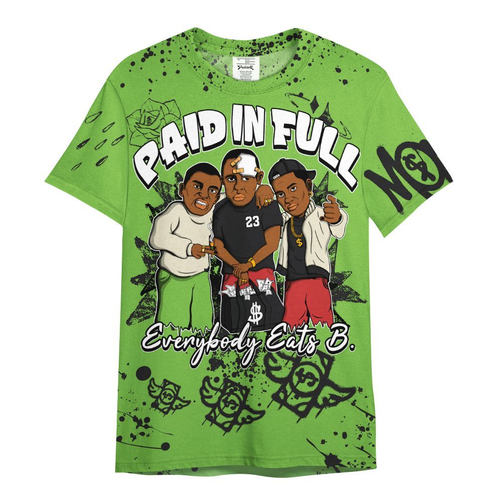 Shirt To Match Air Max Waffle SP Action Green - Everybody Paid In Full Crayon All Over Print
