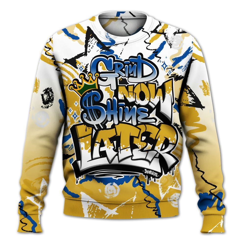 Sweatshirt To Match High Laney 1s - Grind Shine Later Drip All Over Print