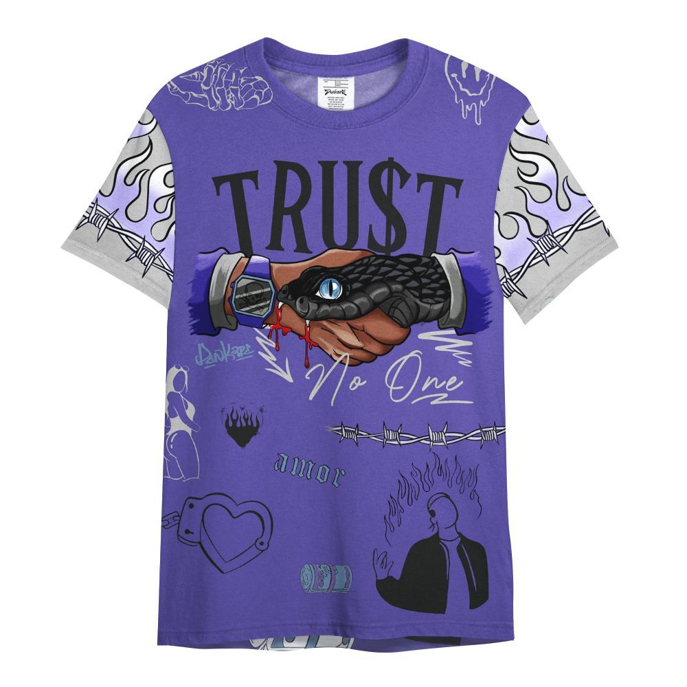 Shirt To Match Retro Concord 5s - Snake Trust No One All Over Print