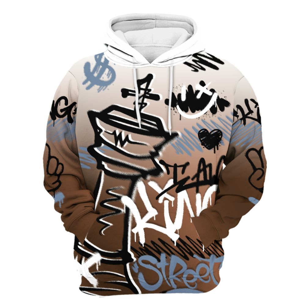 Hoodie To Match Air Foamposite Metallic Copper - Street King Chess Streetwear All Over Print