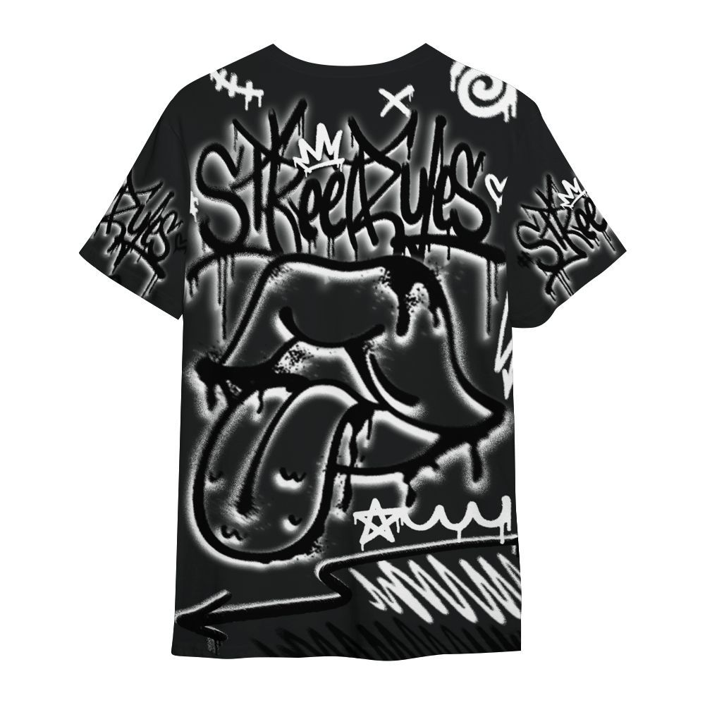 Shirt To Match Low 85 Metallic Black 1s - Break Rules Streetwear All Over Print
