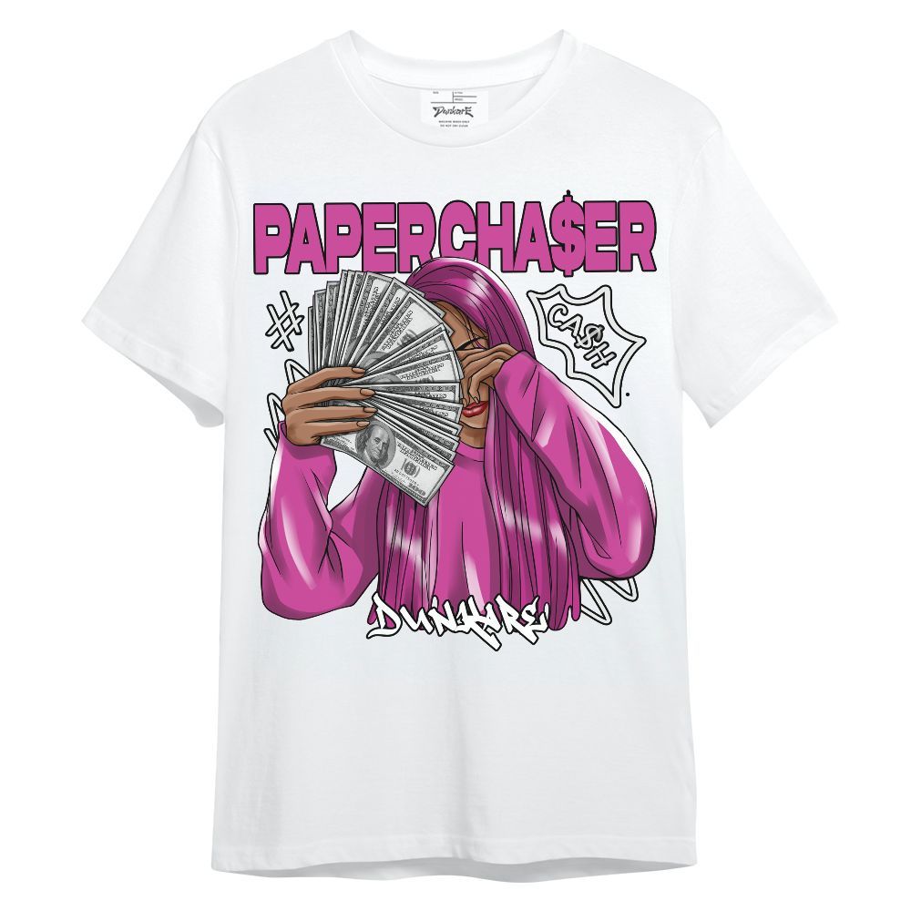 Shirt To Match Dunk Low Active Fuchsia - PaperChase Unqiue Graphic