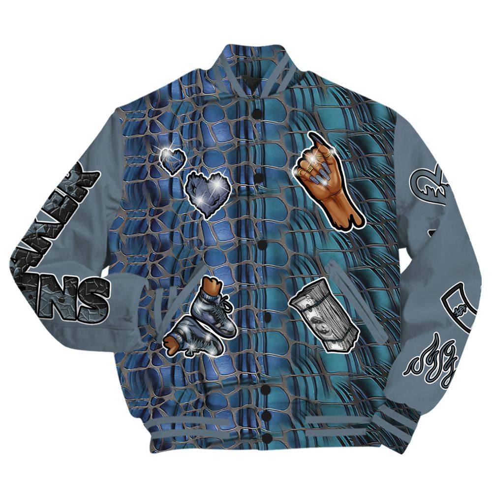Varsity Jacket To Match Air Foamposite Kazuya Mishima - Sneakerz Girlz All Over Print