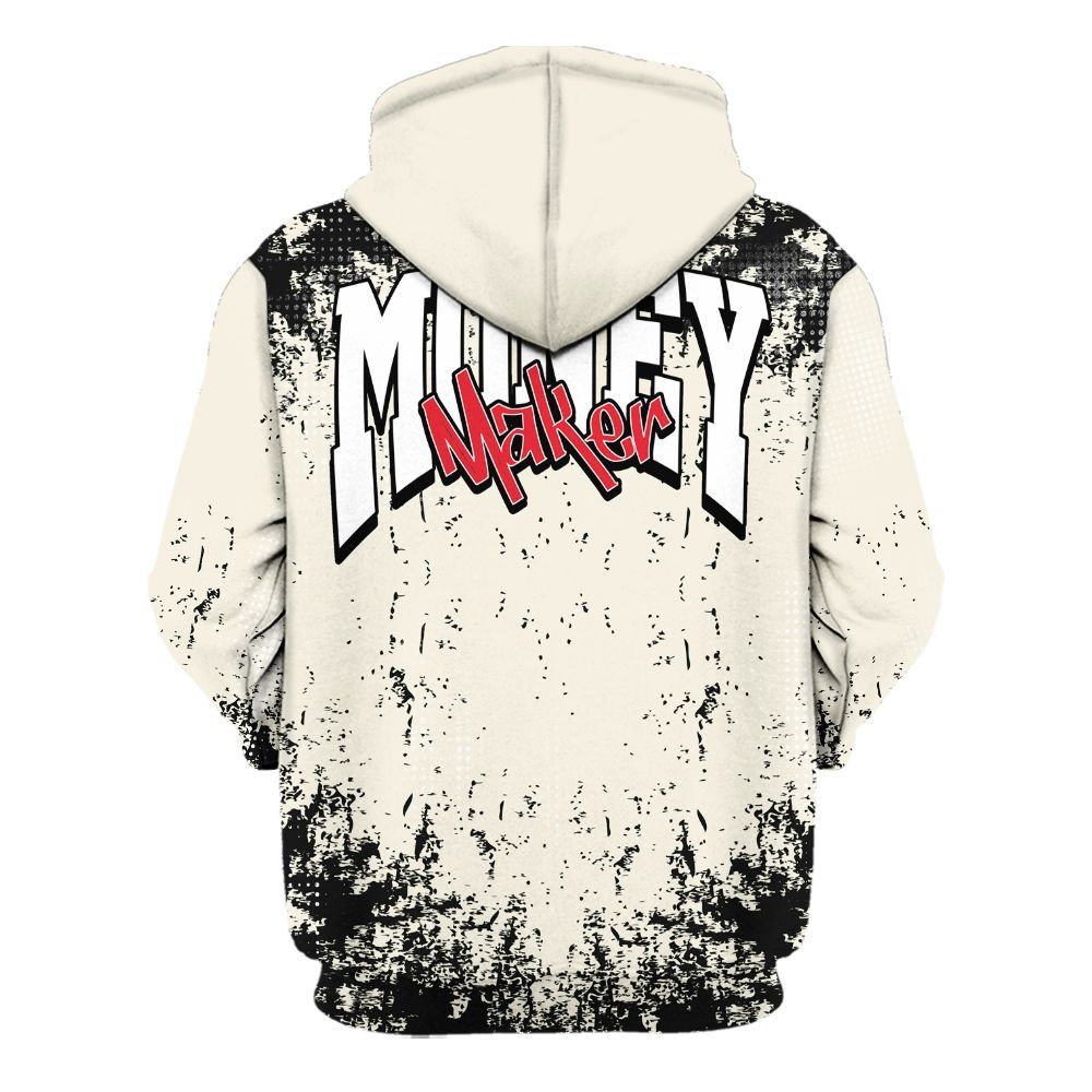 Hoodie To Match Low OG Sail 1s - Move In Silence Money Street Retro All Over Print