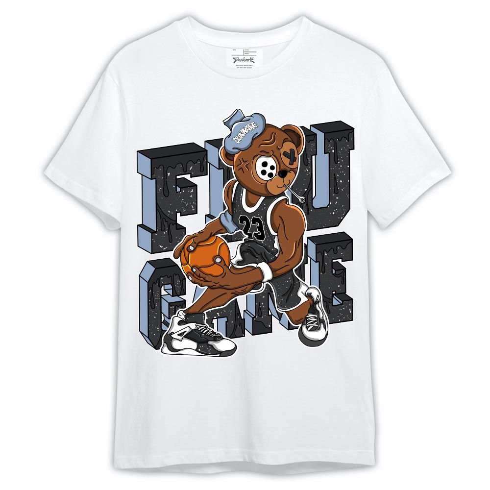 Shirt To Match Reverse Black White 6s - Graphic Flu Game Bear Shirt Outfit