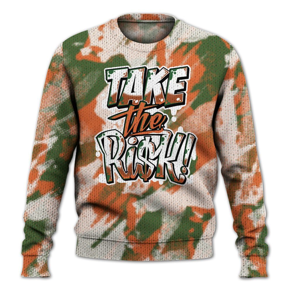 Knitted Sweater To Match Low Miami 5s - Take Risks Abstract