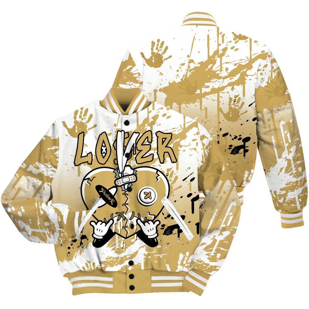 Varsity Jacket To Match Craft Paris 6s Shirt, Loser Lover Drip Heart All Over Print