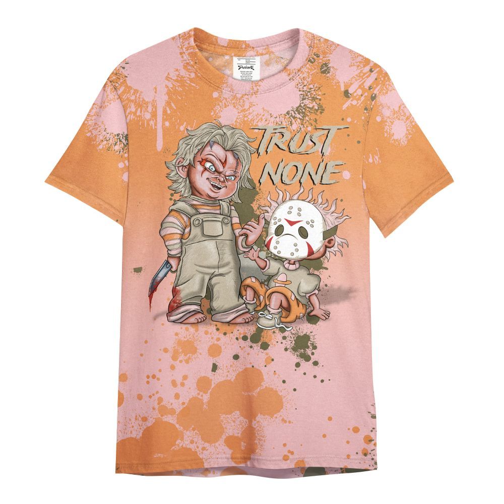 Shirt To Match SB Dunk Low Red Stardust - Trust No One Scary All Over Print