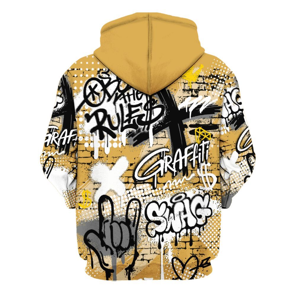Hoodie To Match Low OG Rookie Of The Year 1s - True It Real Graffiti Streetwear All Over Print
