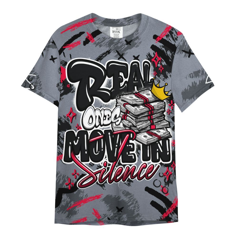 Shirt To Match Mid Black Metallic 1s - Real Ones Move In Streetwear All Over Print