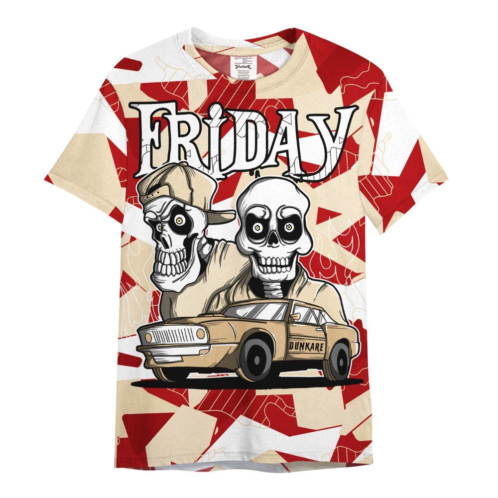 Shirt To Match Dunk Low Strawberry Waffle - Friday Funny Retro All Over Print