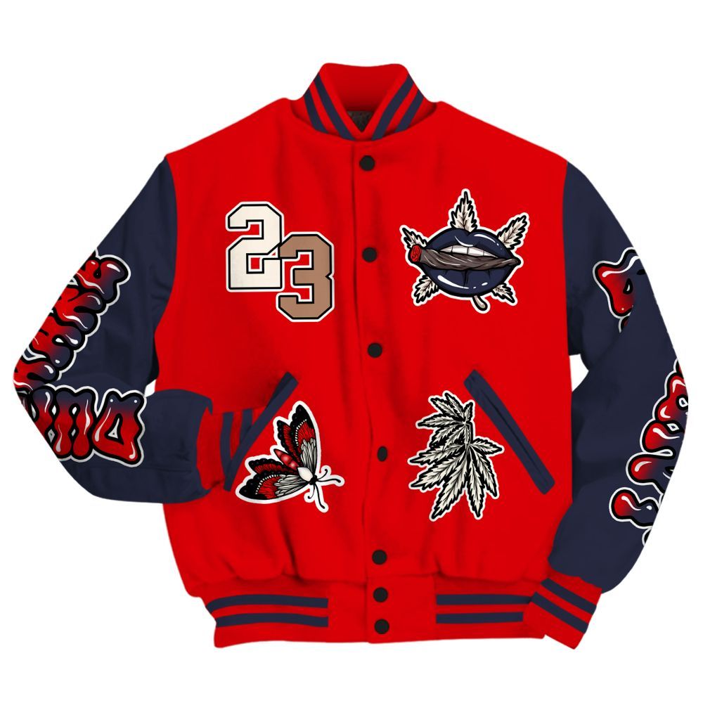 Varsity Jacket To Match Low OG Howard University 1s - Bluntz Unique All Over Print