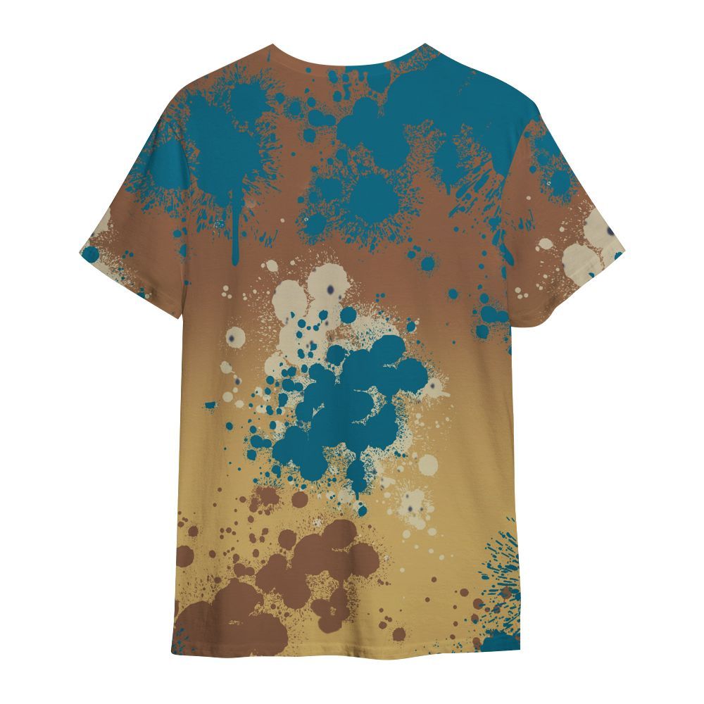 Shirt To Match Retro Cacao Wow 4s - God Blessed Ink Drip All Over Print