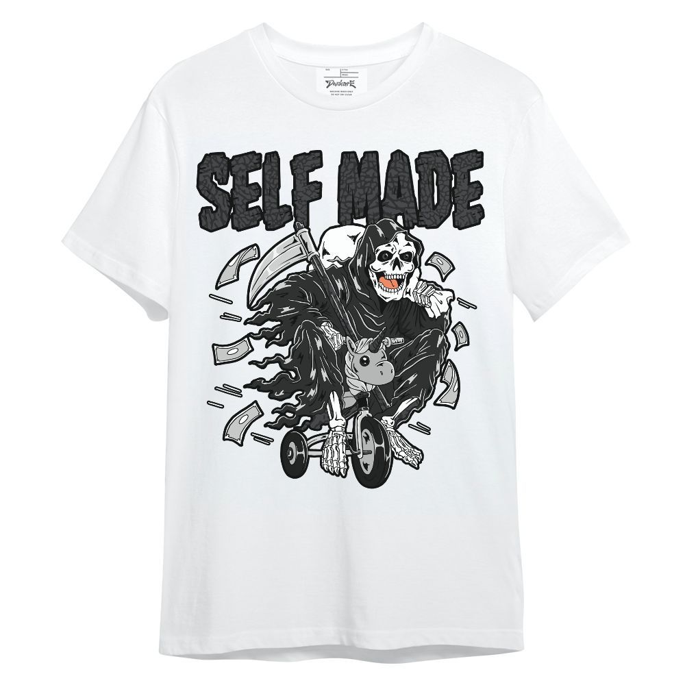 Shirt To Match Black Cat 3s - Self Make Skeleton Unisex Shirt