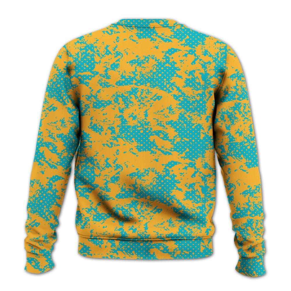 Sweatshirt To Match Retro Aqua 5s - Show Me The Money Retro All Over Print