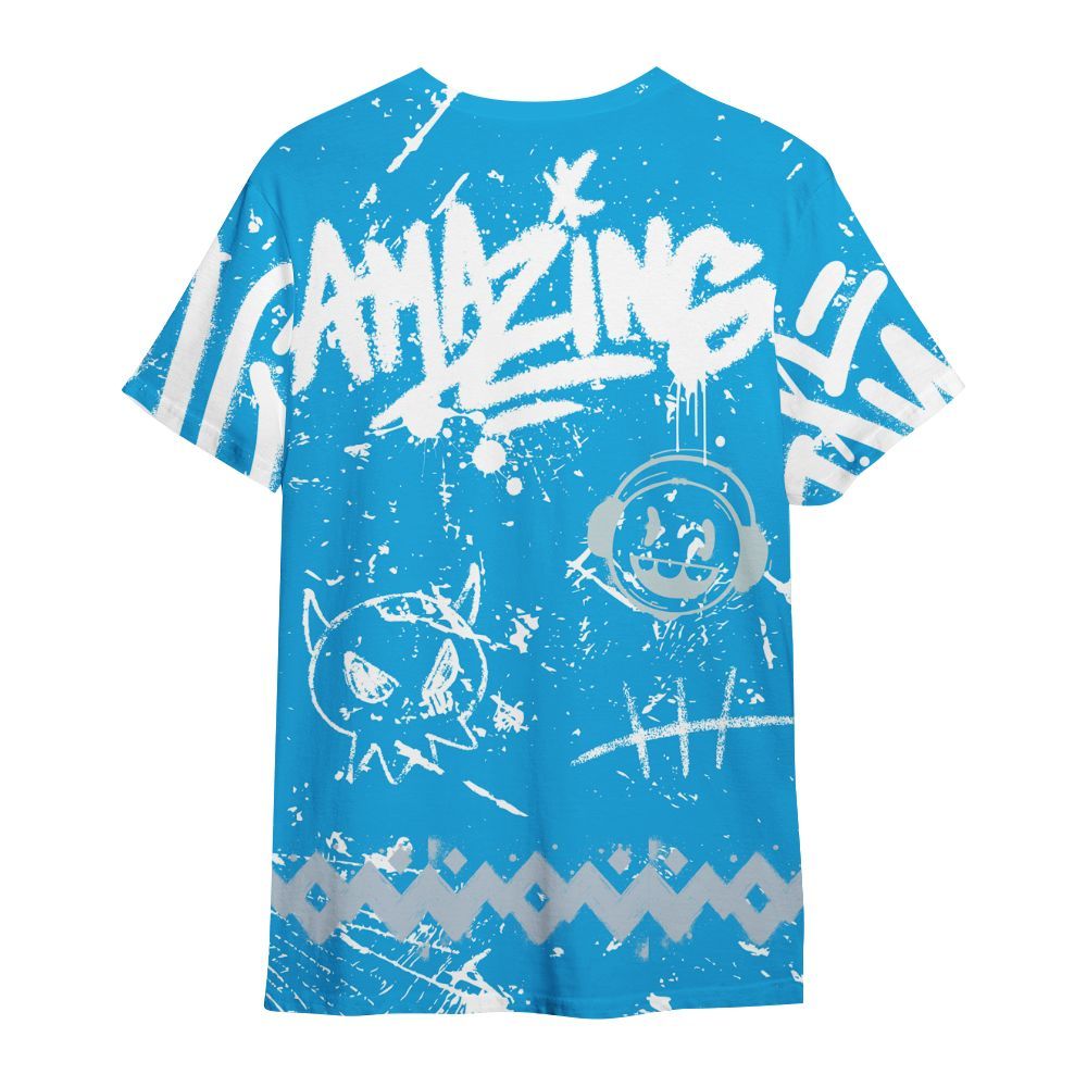 Shirt To Match University Blue Low 2026 11s - Friday Sneaker Crayon All Over Print