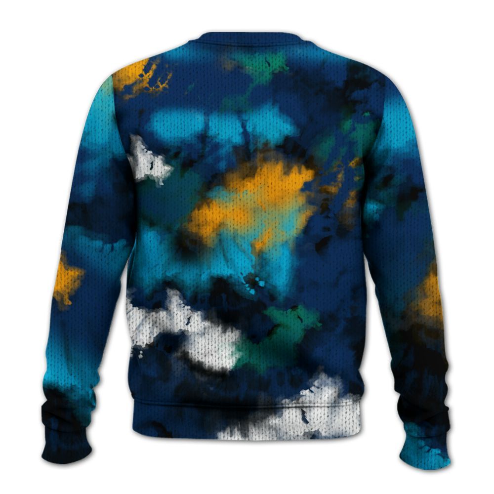 Knitted Sweater To Match Dunk Low GS Electric Algae - God Blessed Tie Dye