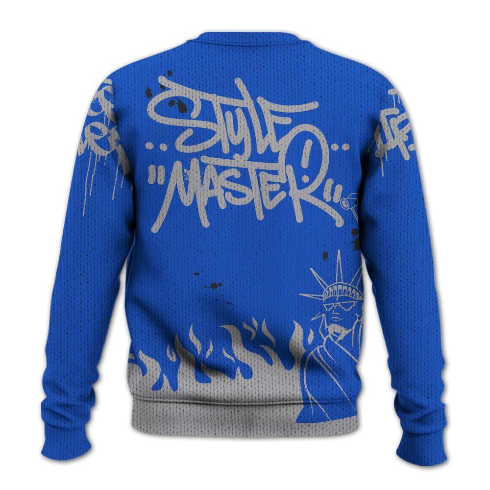 Knitted Sweater To Match Retro Stealth 5s - Graphic Fck Around Find Out